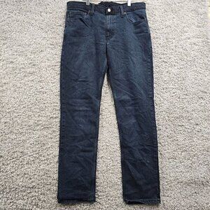 Levi's 511‎ Mens Slim Straight Dark Wash Denim Jeans Size 33x32 (fits 33x31.5)